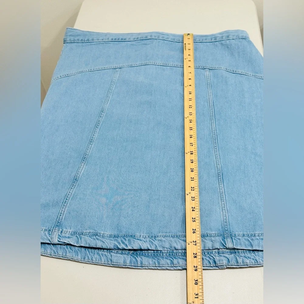 NWT Old Navy High Waisted Jeans‎ Women Midi Skirt Size 20